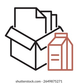 EPS vector icon of paper recycle, ideal for use in eco, recycling, and sustainability themes.
