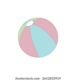 EPS Vector illustration of beach ball