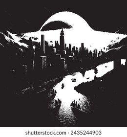 An EPS vector illustration of a distressed backdrop. It features a grunge texture with an urban feel, characterized by scratches. The design includes a grainy, grungy effect with a dust overlay