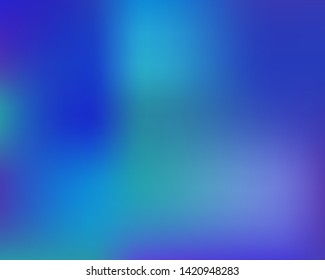 EPS. Vector illustration flat. Amazing splash and spreading spot. Blue gradient various elements that form multicolored blurred graphics.