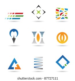 Eps Vector illustration of geometrical abstract shapes