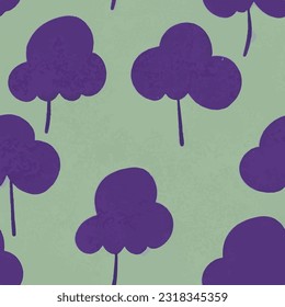eps vector seamless pattern fashion print sketch trees background floral texture illustration botanical art ornament flora garden image colorful plant modern flora bloom beauty endless repeating