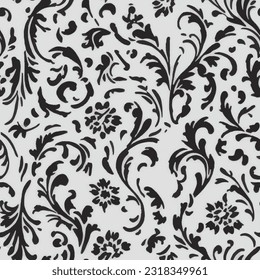 eps vector seamless pattern fashion print abstract leaves background floral texture illustration botanical art ornament flora garden image colorful plant modern flora bloom beauty endless repeating