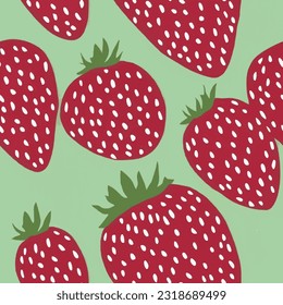 eps vectorial sin costuras moda impresión colorido fresa fondo berry textura ilustración arte botánico ornamento imagen vegana colorido deliciosa flor de fruta moderna belleza interminable repetición