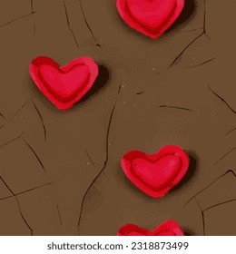 eps vector seamless pattern fashion print love hearts background romantic texture illustration valentine art ornament wedding image colorful romance symbol beauty endless repeat wrapping paper