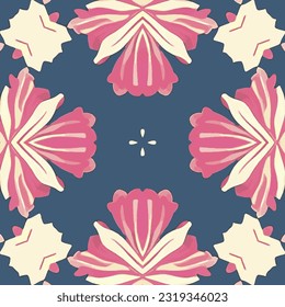 eps vector seamless pattern fashion print colorful background floral texture illustration botanical art ornament mandala image ethnic modern flora tribal beauty endless ethnic repeating