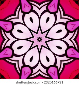 eps vector seamless pattern fashion print colorful background geometric texture illustration floral art ornament mandala image ethnic modern flora tribal beauty endless ethnic repeating