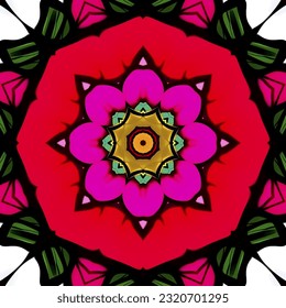 eps vector seamless pattern fashion print colorful background geometric texture illustration floral art ornament mandala image ethnic modern flora tribal beauty endless ethnic repeating