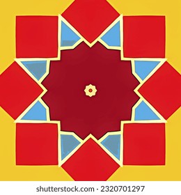 eps vectorial sin fisuras moda imprimir fondo colorido textura geométrica ilustración de arte floral ornamento mandala imagen de la flora moderna étnica belleza tribal interminable repetición étnica