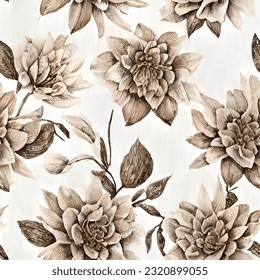 eps vector seamless pattern fashion print flowers background floral texture illustration botanical art ornament flora garden image colorful plant modern flora bloom beauty endless repeat