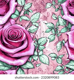 eps vector seamless pattern fashion print flowers background floral texture illustration botanical art ornament flora garden image colorful plant modern flora bloom beauty endless repeat