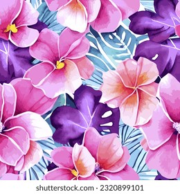 eps vector seamless pattern fashion print flowers background floral texture illustration botanical art ornament flora garden image colorful plant modern flora bloom beauty endless repeat