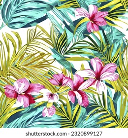 eps vector seamless pattern fashion print flowers background floral texture illustration botanical art ornament flora garden image colorful plant modern flora bloom beauty endless repeat