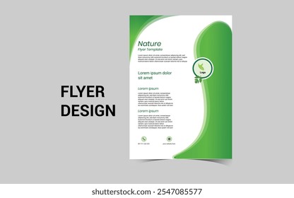 EPS Vector Template. Annual Report, Magazine, Poster, Corporate Presentation, Portfolio, Flyer, Nature template flyer, infographic, Corporate Presentation Easy to use and edit.