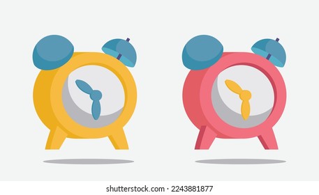 Eps watch alarm clock vector design.