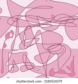 (EPS, so you can edit it)
A sweet pink toned abstract line pattern.