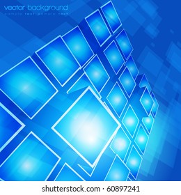EPS10 3D bright rounded squares abstract background - vector illustration