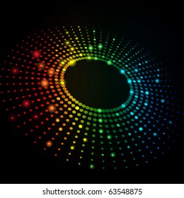 EPS10 3D Colorful Dots Abstract Vector Background