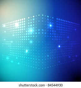 EPS10 3D Colorful Dots Abstract Vector Background