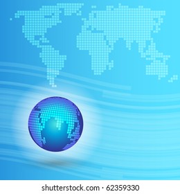 EPS10 3D Colorful Map Vector