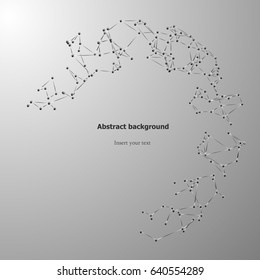 EPS10. 3d geometric vector background for business or science presentation.