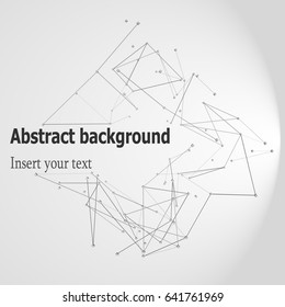 EPS10. 3d geometric vector background for business or science presentation.