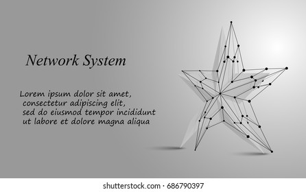 EPS10. 3d geometric vector background for business or science presentation.