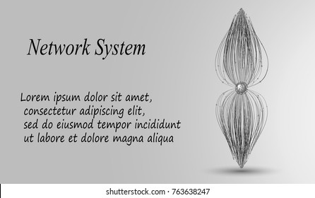 eps10. 3d geometric vector background for business or science presentation.
