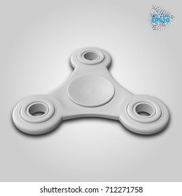 EPS10. 3d Vector illustration of a fidget spinner isolated on white background