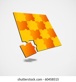 EPS10 3D Vector Puzzle