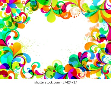 EPS10. A4 format. Fully editable background.