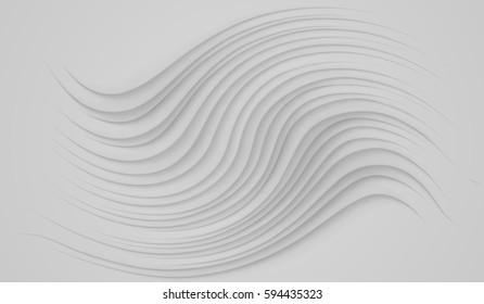 EPS10. Abstract 3d geometric background. White texture with shadow. Simple clean white background texture. 3D Vector interior wall panel pattern.