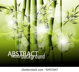 eps10 abstract bamboo spring background