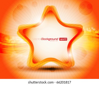 EPS10 Abstract colorful Star Background Vector Illustration