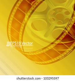eps10 abstract film reel concept background