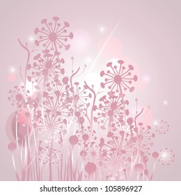 EPS10 abstract floral background. Vector illustration