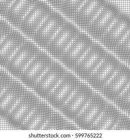 eps10. Abstract geometric black and white graphic design print halftone pattern