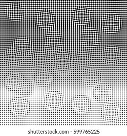 eps10. Abstract geometric black and white graphic design print halftone pattern