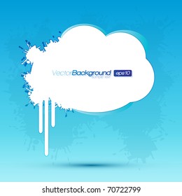 EPS10 Abstract Grungy Cloud Vector Design Background