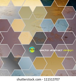 eps10 abstract retro geometric background design