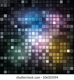 EPS10 Abstract shiny rectangles background - illustration