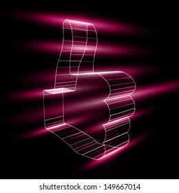 eps10, abstract symbol of LIKE in style 3D