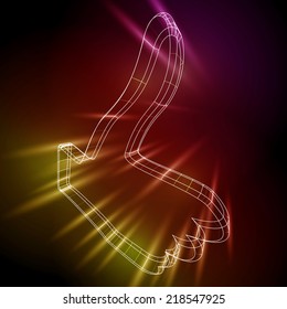 eps10, abstract symbol in style 3D