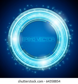 EPS10 Abstract technology circles - vector background