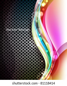 Eps10 Abstract Vector Colorful Wave Design