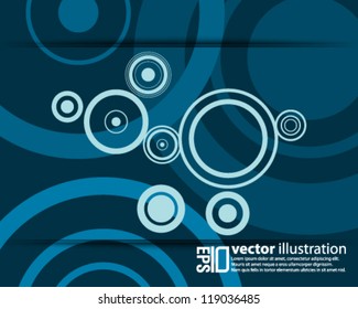 eps10 abstract vector design - blue futuristic crop circle concept
