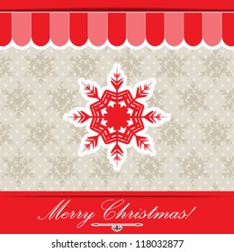 eps10 abstract vector design - Christmas snowflakes illustration