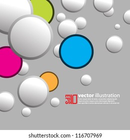 eps10 abstract vector design -circles on isolated background