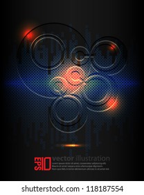 eps10 abstract vector design - crop circles illustration banner