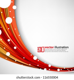eps10 abstract vector design - futuristic wave with circles